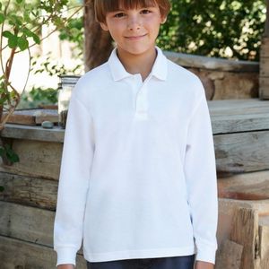 Fruit Of The Loom Long Sleeve Polo Shirt